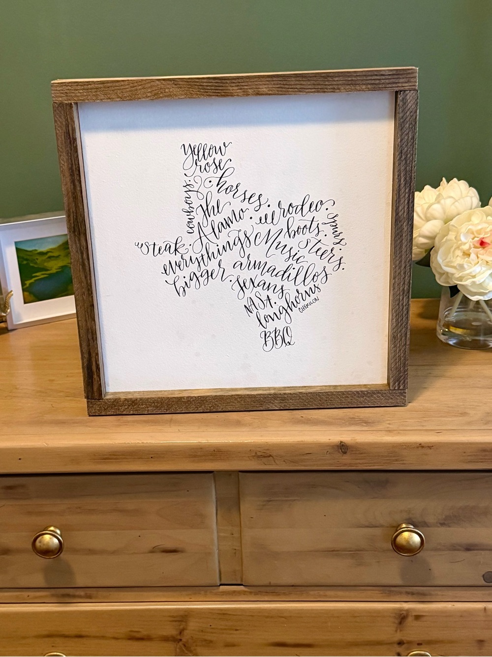 Rustic Texas State Word Art Sign | Fairmont & Co Wall Décor
